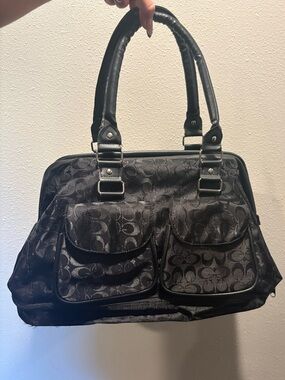 Black tote bag (coach inspired)